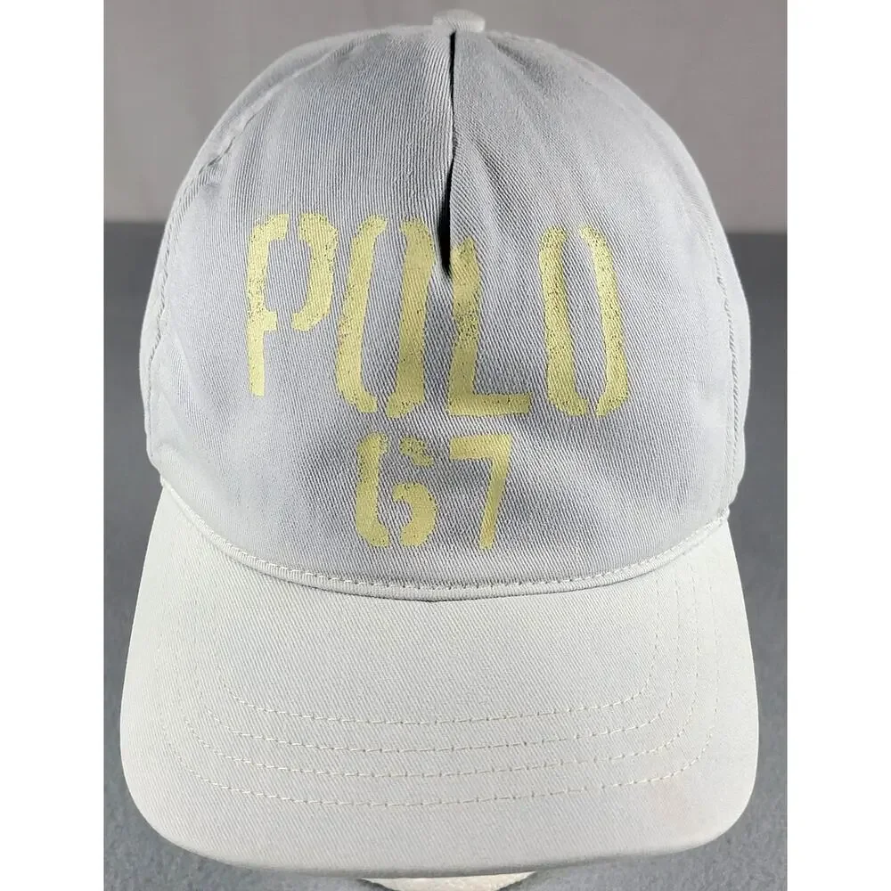 Vintage Polo Ralph Lauren POLO 67 USA Made Distressed Dad Hat Cap